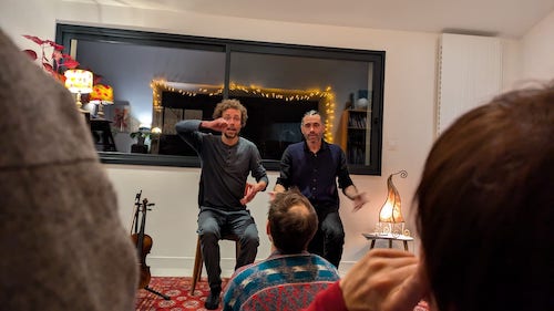 contée chez l'habitant (Brest, Novembre 2024) <br>crédit photo - Cathie Gilliot