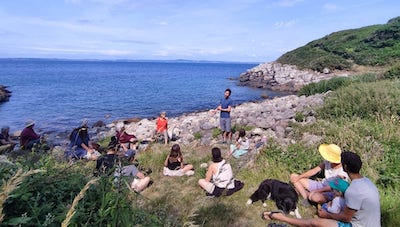balade contée - festival trouz ar mor - juin 2023<br>crédit photo - association La Obra